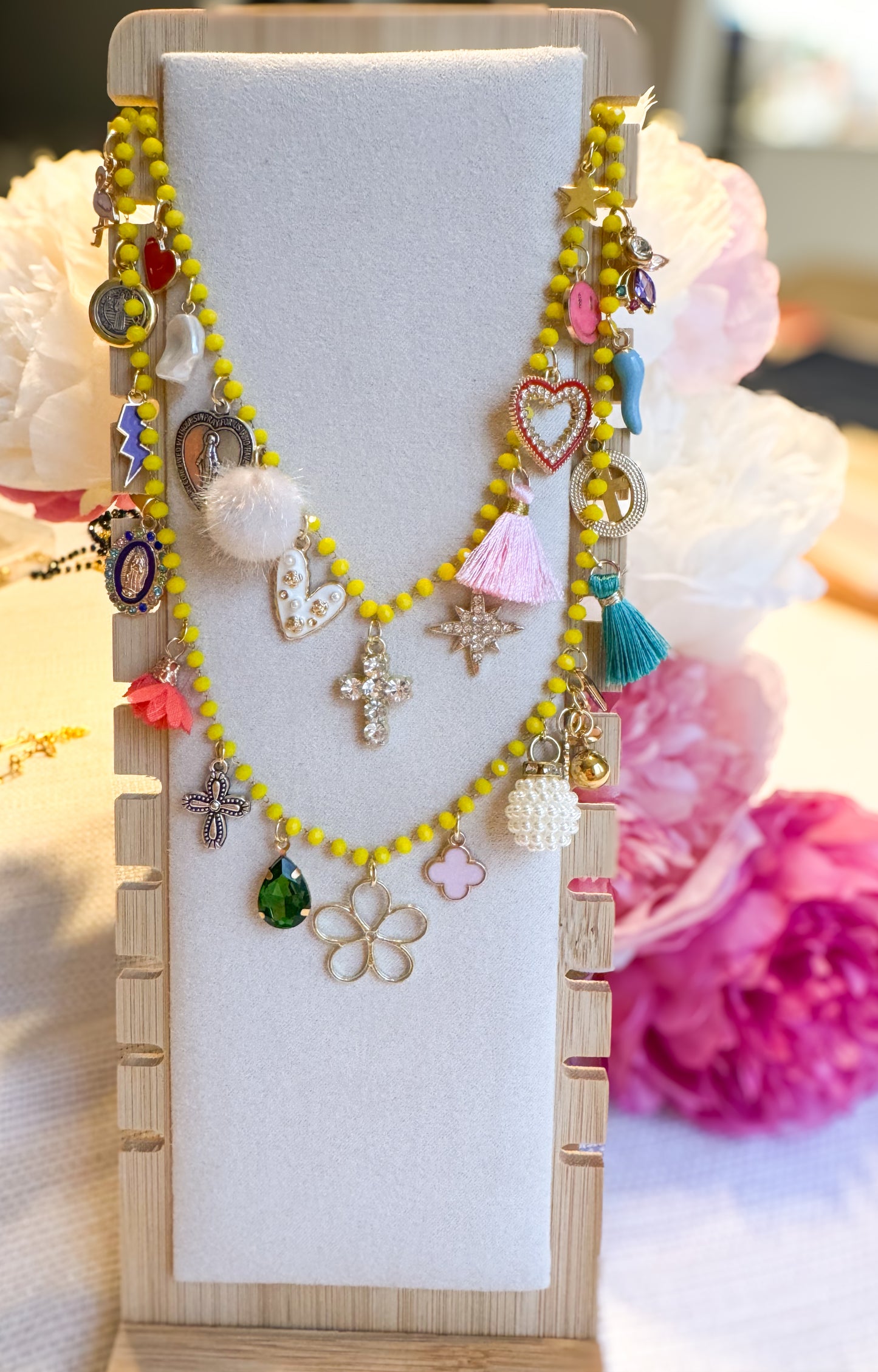 Multi Layer Beaded Chain + Multi Fun Charms II